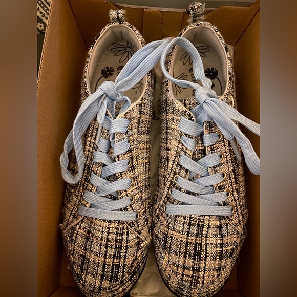 Therafit Blue Tweed Walking Shoes NIB - Picture 4 of 6